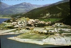 CPA Savines Hautes Alpes au bord du Lac de Serre Poncon Vue generale 