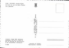 CPA Savines Hautes Alpes au bord du Lac de Serre Poncon Vue generale 