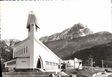 CPA Les Hautes Alpes Savines le Lac la Nouvelle Eglise le Grand Morgon 