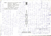 CPA Departement des Hautes Alpes le Departement faisait partie de l'ancienne province du Dauphine 