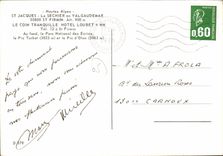 CPA Hautes Alpes St Jacques le Sechier en Valgaudemar St Firmin le coin tranquille hotel Loubet au f