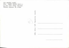 CPA Les Hautes Alpes Saint Veran le olus haut village d'Europe Maisons typiques du village 