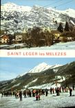 CPA Les Hautes Alpes St Leger les Melezes Vue generale les pistes la petite Autane 