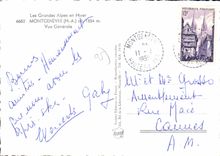 CPA Les Grandes Alpes en Hiver Montgenevre H A Vue generale 