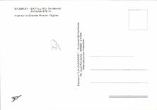 CPA Satillieu Ardeche Vue sur la Grande Rue et l'Eglise