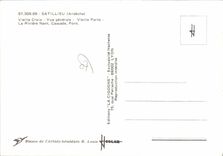 CPA Satillieu Ardeche Vieille croix Vue generale Vieille porte la Riviere Nant Cascade Pont