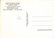 CPA Chemin de Fer du Vivarais Ligne Tournon Lamastre Ardeche France