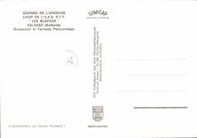 CPA Gorges de l'Ardeche Camp de L'uas PTT les Blachas Salavas Ardeche 