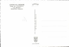 CPA Gorges de l'Ardeche Camp de L'uas PTT Les Blachas Salavas Ardeche 
