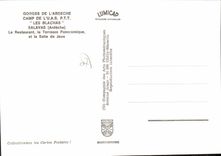 CPA Gorges de l'Ardeche Camp de L'uas PTT Les Blachas Salavas Ardeche 