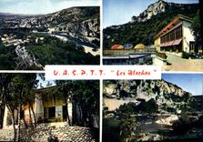 CPA Gorges de l'Ardeche Camp de L'uas PTT Les Blachas Salavas Ardeche 