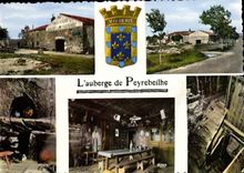CPA L'Auberge de Peyrebeilhe Ardeche La facade principale 