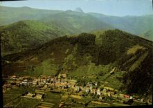 CPA Saint Martial Ardeche Vue generale et Mont Gerbier de Joncs 