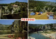 CPA Ardeche Pittoresque Pradons au bord de l'Ardeche 
