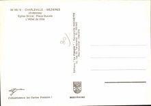 CPA Charleville Mezieres Ardennes Eglise St Lie Place Ducale L'Hotel de Ville 