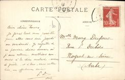 CPA Troyes Eglise St Martin es Vignes Vitraux classes