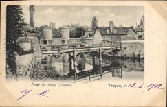 CPA Troyes Pont de deux Liards 