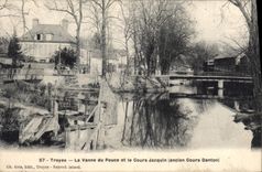 CPA Troyes La Vanne du Pouce et le Cours Jacquin 