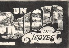 CPA Un Baiser de Troyes 