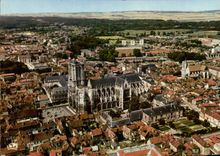 CPA Troyes Aube La Cathedrale Vue aerienne 