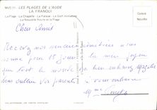 CPA Les Plages de l'Aude La Franqui