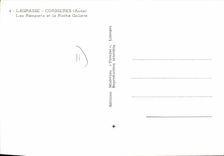 CPA Lagrasse Corbieres Aude Les Remparts et le Roche Galiere