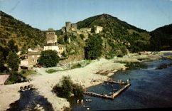 CPA Brouse le Chateau Vue generale et la baignade 