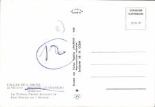 CPA Brouse le Chateau Aveyron Le Chateau Feodal dominant le Pont Flomain sur l'Alrance