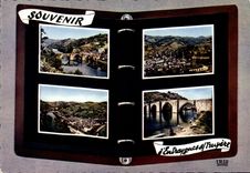 CPA Entraygues sur Truyere Aveyron Le Pont gothique Vue generale 