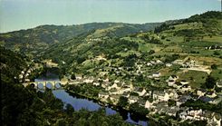 CPA Entraygues la Jolie Aveyron Vue generale 