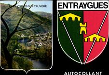 CPA Entraygues sur Truyere Aveyron Confluent de la Truyere avec le lot 