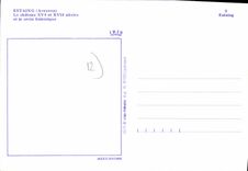 CPA Estaing Aveyron Le Chateau et la croix historique