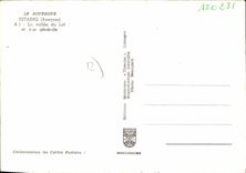 CPA Estaing Aveyron La vallee du Lot et vue generale