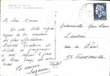 CPA Estaing Aveyron Vue generale aerienne