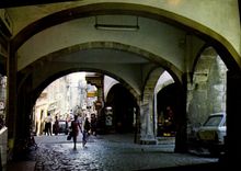 CPA Villefranche de Rouergue Aveyron Les Arcades 