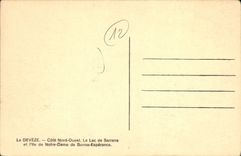 CPA La Deveze Cote Nord Ouest Le Lac de Sarrans et l'Ile de Notre Dame de Bonne Esperance