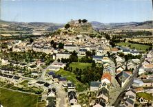 CPA Severac le Chateau Aveyron Vue generale aerienne 