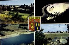 CPA Saint Amans des Cots Aveyron Vue generale Le Barrage de la Selves Le camping des Tours Vue gener