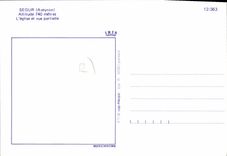 CPA Segur Aveyron L'Eglise et vue partielle