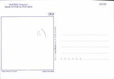 CPA Inieres Aveyron Eglise fortifiee du XV