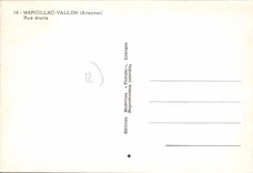 CPA Marcillac Vallon Aveyron Rue droite