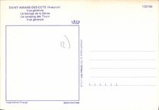 CPA Saint Amans des Cots Aveyron Vue generale Le Barrage de la Selves