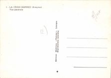 CPA La Croix Barrez Aveyron Vue generale