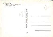 CPA Environs de Marcillac Vallon Aveyron Village de Valady
