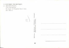 CPA L'Aveyron Tourisque Rieupeyroux Vue d'Ensemble Au fond la Chapelle Saint Jean