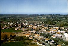 CPA Rignac Aveyron Vue generale aerienne 