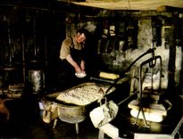 CPA L'Aveyron gastronomique Fabrication artisanale du fromage 