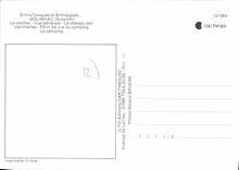 CPA Entre Conques et Entraygues Golinhac Aveyron Le Clocher Vue generale Le Chateau des Vernhettes P