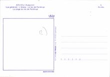 CPA Arvieu Aveyron Vue generale L'Etang Le Lac de Pareloup La plage du lac de Pareloup