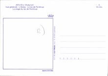 CPA Arvieu Aveyron Vue generale L'Etang Le Lac de Pareloup La Plage du Lac de Pareloup